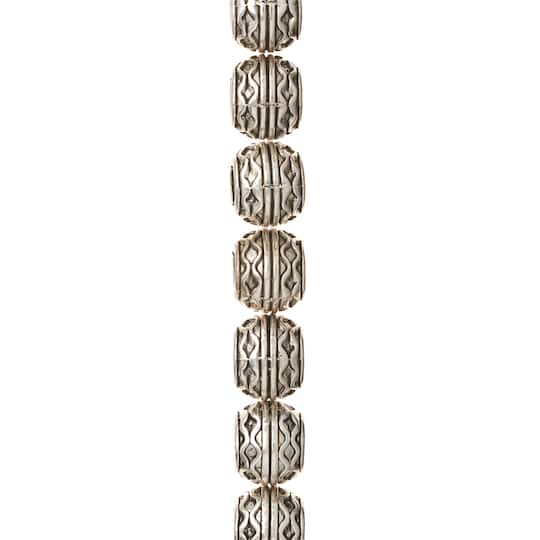 12 Pack: Silver Celtic Metal Rondelle Beads, 10mm by Bead Landing™
